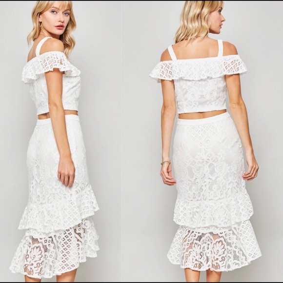 NEW! Stunning Lace 2piece skirt set - Picture 5 of 8